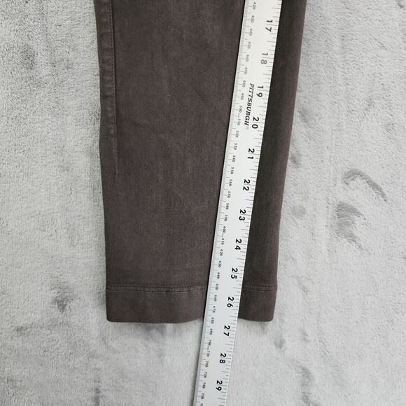 Jarbo Pant Womens Size 34 US 4 Gray Brown Pull On Skinny Ankle Back Seam Stretch - Picture 7 of 9